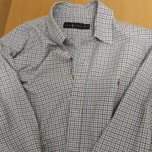 Ralph Lauren Men's Checkered Button Down Shirt XL Long Sleeve
